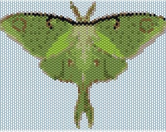 Luna Moth Peyote stitch PATTERN