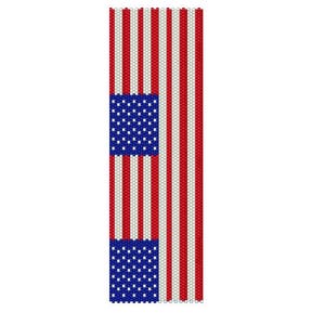 BPUF0001 USA Flag Even Count Single Drop Peyote Cuff/Bracelet Pattern