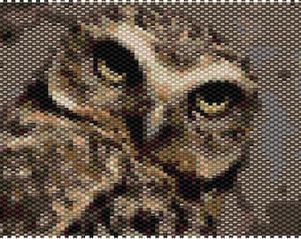 Peyote Stitch Pattern for Owl 7