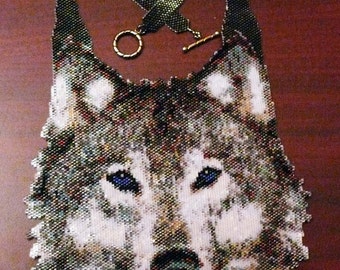 Peyote pattern for my Medium Wolf Necklace