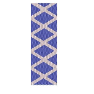 BPSF0001 Scotland Flag  Even Count Single Drop Peyote Cuff/Bracelet Pattern