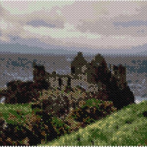 Peyote Stitch Pattern for Dunluce Castle