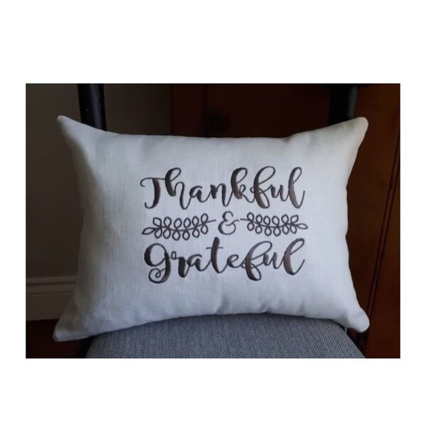 Grateful Pillow Etsy