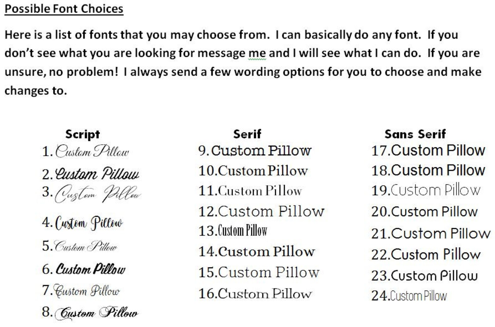 Personalized Words on a linen pillow. Custom Wording on a Etsy