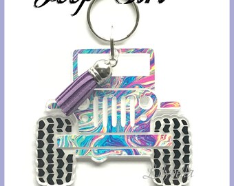 Jeep Key Chain, Acrylic Keychains, Jeep Wrangler Keychains, Key Chains, Party Favors, Key Chains, Custom Jeep Keychains, Keychains,Jeep Girl