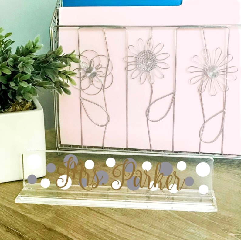 Custom Desk Sign Personalized Name Plate Acrylic Custom Desk Sign Personalized Name