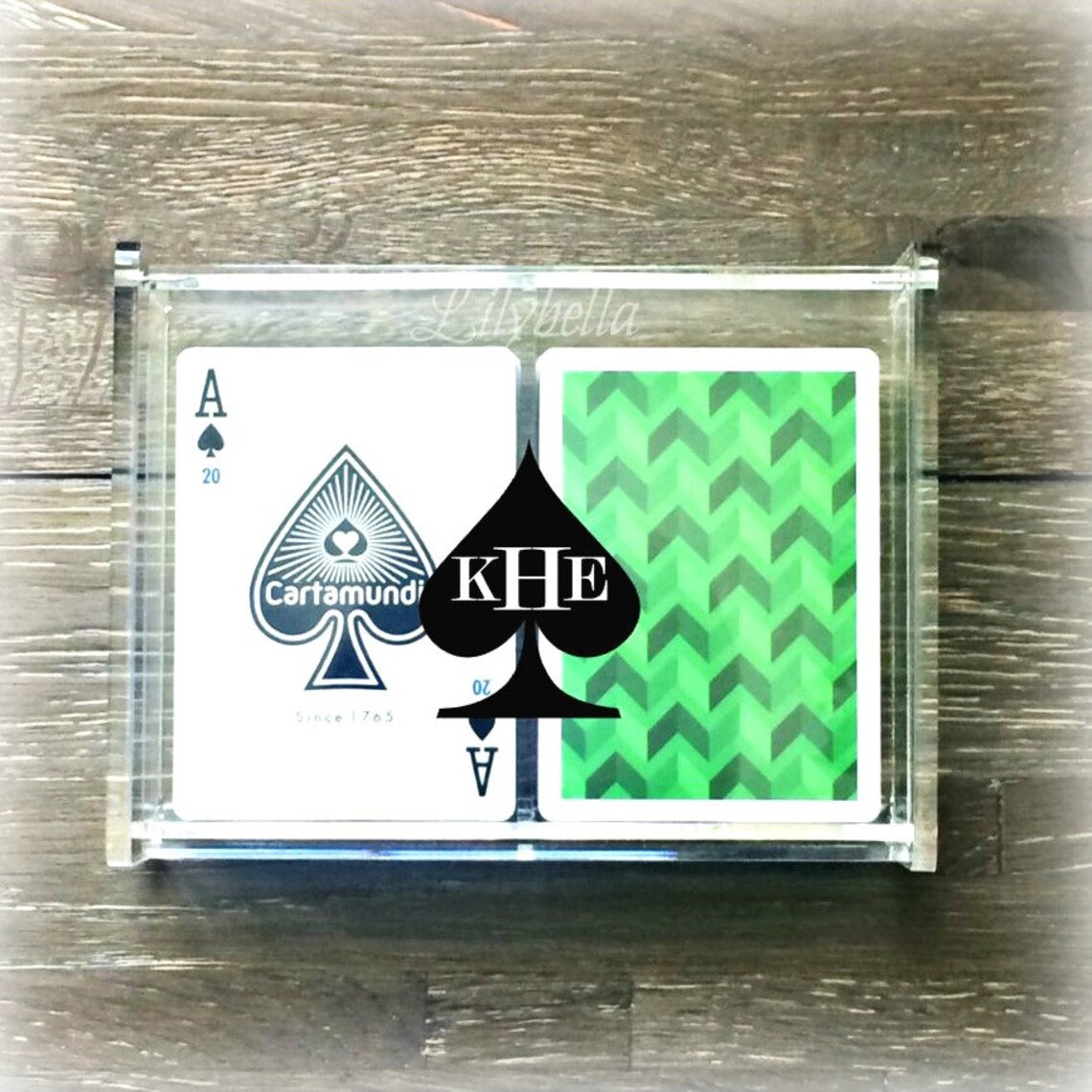 Playing Cards Storage Box Acrylic Playing Card Box Etsy