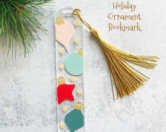 Bookmarks for Women, Acrylic Bookmarks, Holiday Bookmark, Journal Bookmark, Librarian Gifts, Book Club Gifts, Gifts for Book Lovers