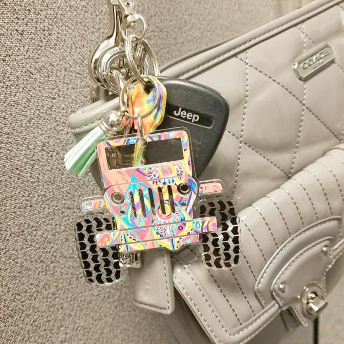 Jeep Keychain Jeep Accessories Acrylic Keychains Etsy