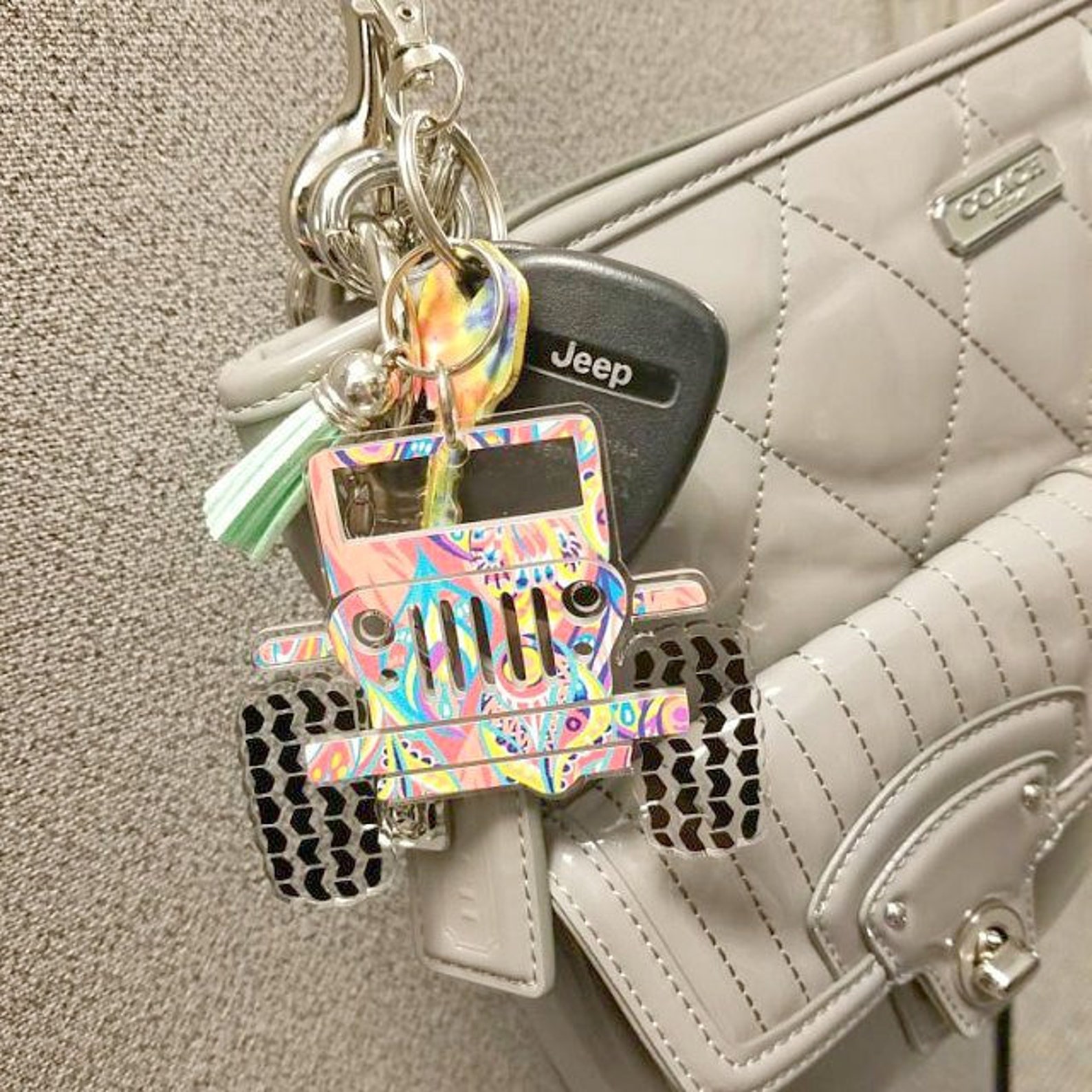 Jeep Keychain Jeep Accessories Acrylic Keychains Etsy