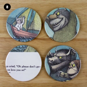 Where the Wild Things Are coaster set made from recycled book pages 8