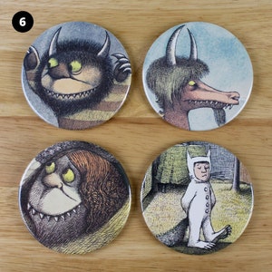 Where the Wild Things Are coaster set made from recycled book pages 6