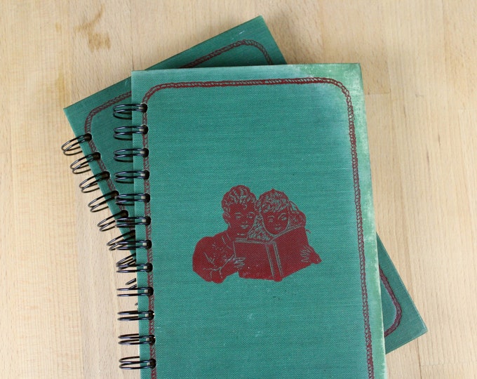 Junior Library Book Journal-blank journal made from a recycled vintage book by Rebound Designs