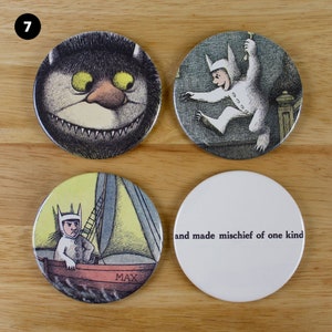 Where the Wild Things Are coaster set made from recycled book pages 7