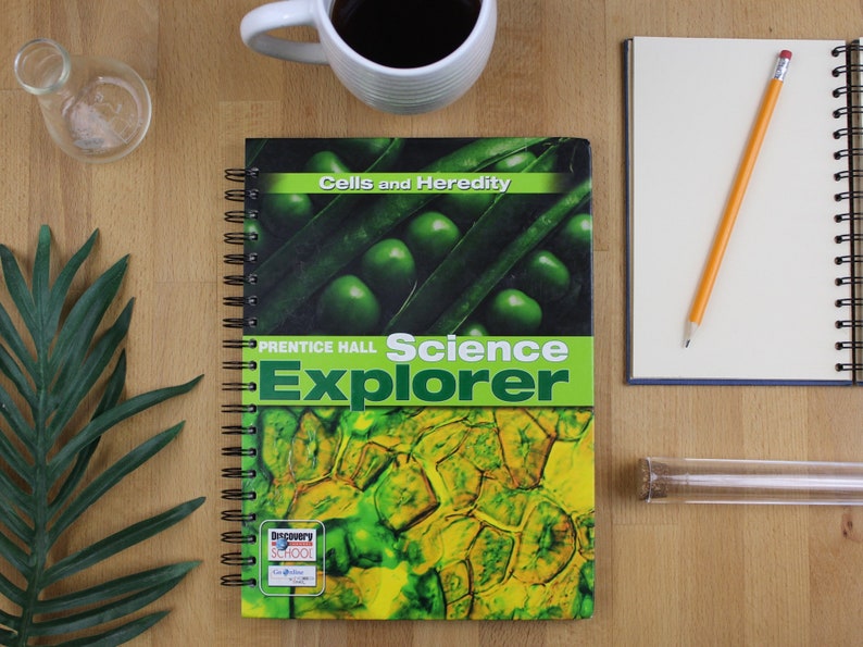 Cells and Heredity Recycled Book Journal Science Explorer Etsy