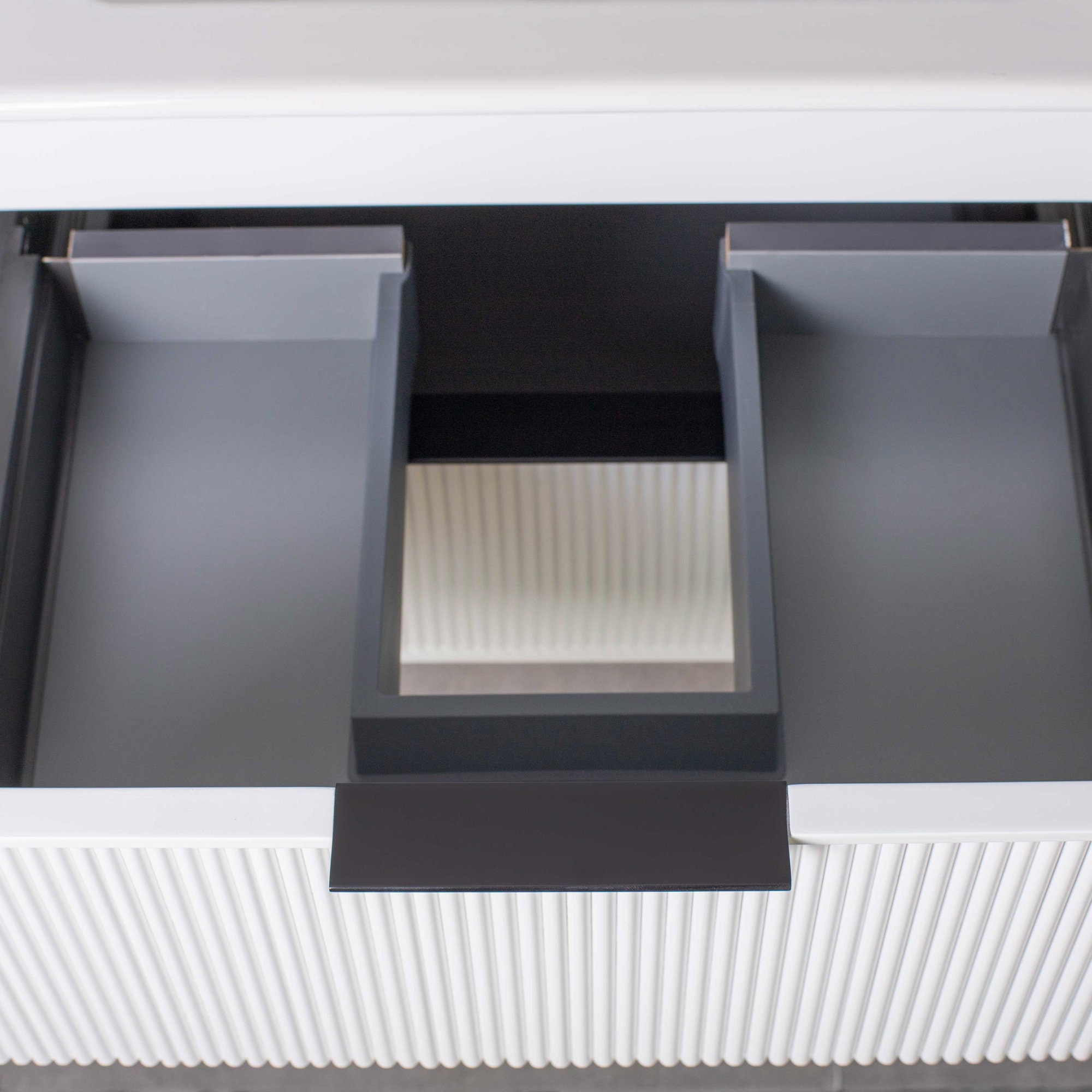 24" Floating Bathroom Vanity, Integrated Porcelain Top and Sink ...