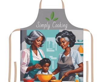 Simply Cooking Apron, 5-Color Straps