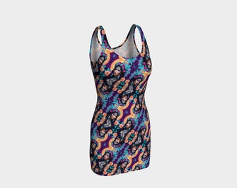 Native Pride Abstract Body Con Dress