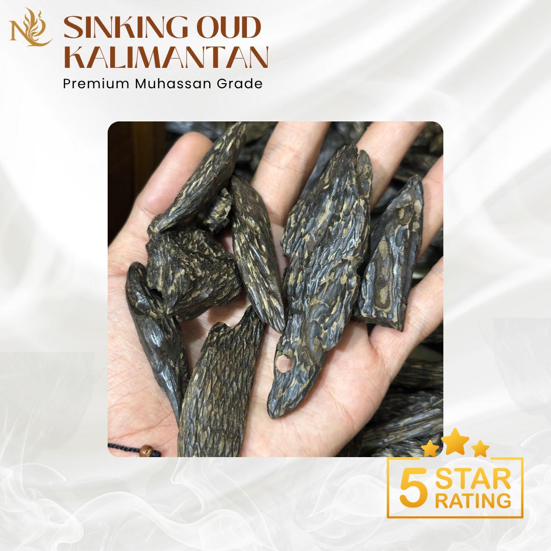 Sinking Oud Kalimantan | Premium Muhassan Oud | Indonesian Incense
