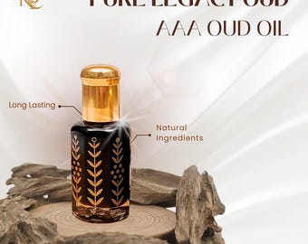 Pure Vermächtnis Oud- AAA Oudöl- Ätherisches Oudöl, Oud-Holzöl-Parfümerie, Pure Oud, Prachin mit Trad, Dehn Oud, Oud-Elixier, 6ml, 1ml, Geschenk