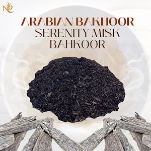 Arabian Bakhoor, Serenity Misk Bahkoor, Musk,  Traditional Natural Bakhoor, Oud Bakhoor, Incense Handcrafted Bakhoor, Scented Bakhoor,