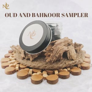 Oud and Bahkoor Sampler, Bahkoor Incense Variety, Bahkoor Sampler, Oud and Incense Sampler, Oudh and Bakhoor, Aroma Sampler Gift Oud Sampler