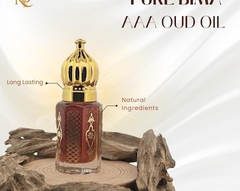 Pure Bima- AAA Oud Oil- Oud Essential Oil | Oud Wood Oil perfumery | Dehn Oud | Oud Elixir, 12ml, 6ml, Gift, Musk, Pure Oud Oil