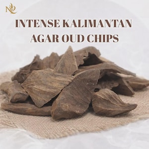 Intense Kalimantan Agar Oud Chips, Aromatic Agar Chips, Rare Indonesian Oud Chips, Oud Chips, No Chemicals, Resin Wood, Gift