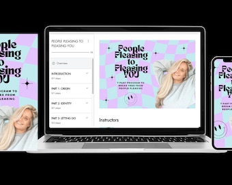 People Pleasing Course & Workbook, Overcome Codependency ebook, Self-Love Workbook, Relational Worksheets On Boundaries