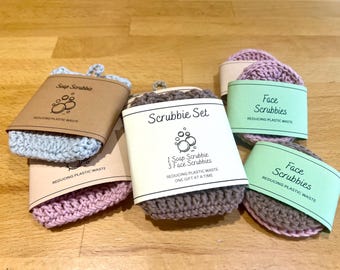 Printable Face Scrubbies Labels: Crochet Gift Wrap (PDF)