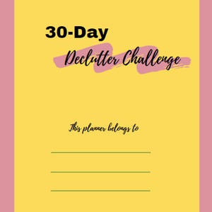 30 Day Declutter Challenge