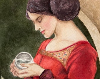 Mystic Watercolor- The Seer by Jennifer Greenfield