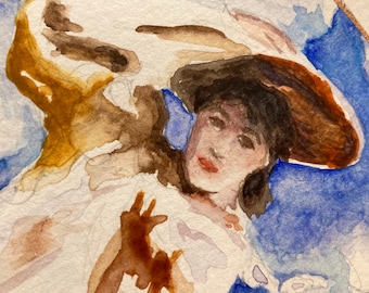 John Singer Sargent Watercolor Study by Jennifer Greenfield