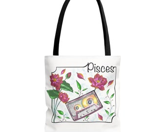Zodiac Signs Tote Bag (Pisces)
