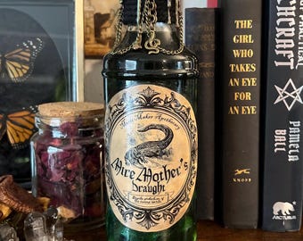 Mire Mother's Draught Potion Bottle – Swamp Witch Apothecary Decor