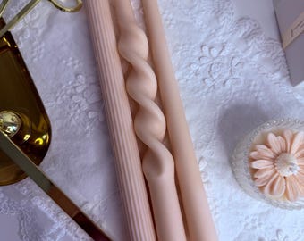 Tre table candles  from soy wax