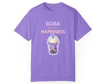 Boba lover gift, T-shirt for bubble tea lover, tea lover gift, bubble tea addict gift, tea shirt, taro milk tea shirt, gift for tea lover