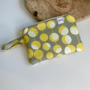 Estuche con cremallera, Mini, Mostaza Amy Butler, Organizador de carteras, Monedero, Billetera, Estuche para auriculares, Tarjetero, Edeennut, Aceite esencial