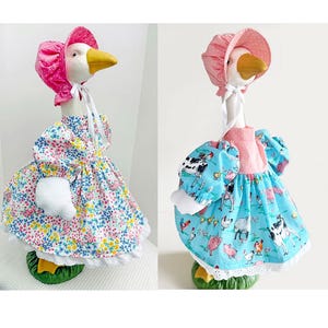23" Porch Goose Dress, Bonnet, and Wings, Sewing Digital Pattern, Yard Art. PDF