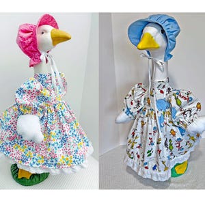 23" Porch Goose Dress, Bonnet, and Wings, Sewing Digital Pattern, Yard Art. PDF