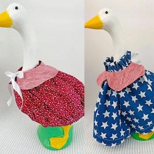 17" Porch Baby Goose Digital Sewing Pattern, Wings, Frocks & Collars BUNDLE. Yard Art. PDF. Boy neck tie. Bonnet.