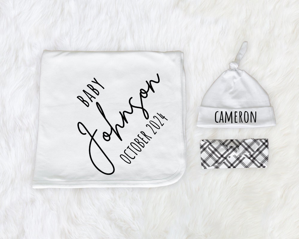 Last Name Blanket Etsy