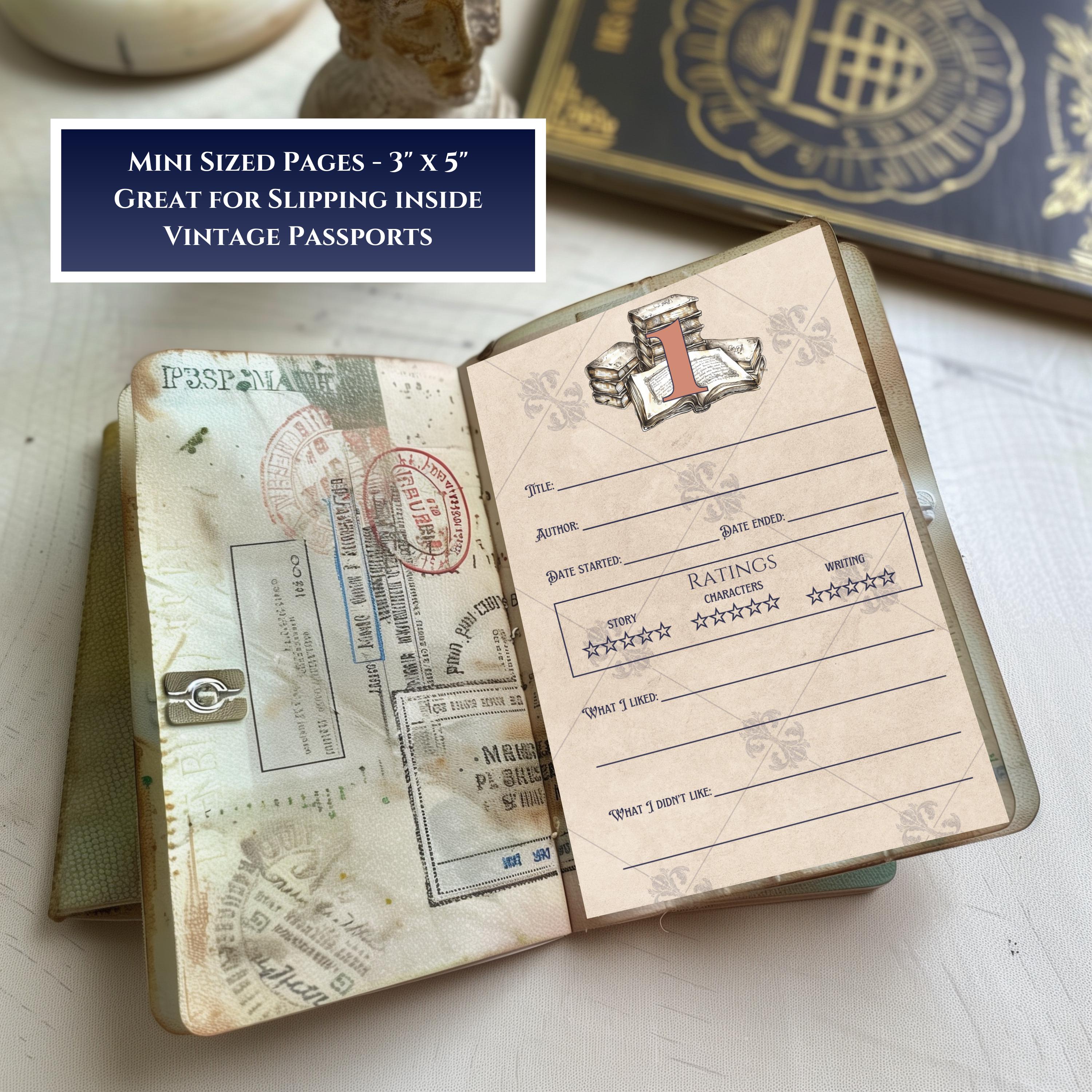 Personalizable Book Journal - Printable Regency Style Reading Planner ...