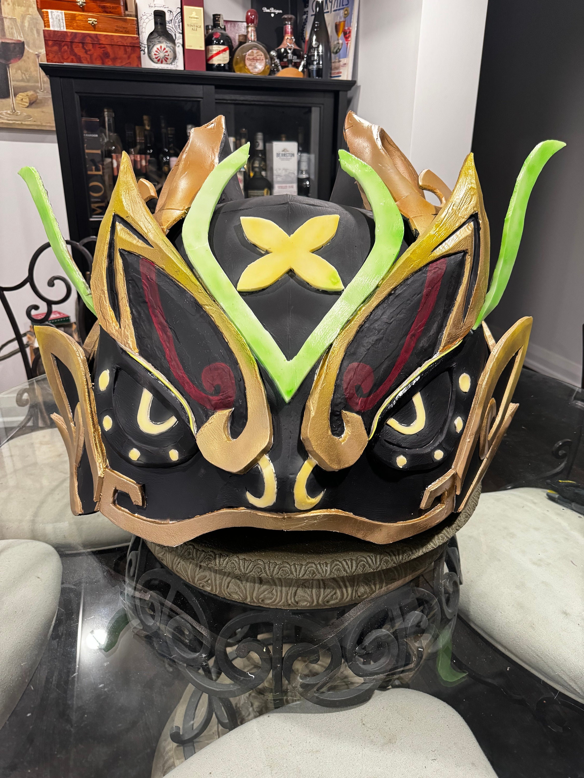 Genshin Impact Gaming Lion Head Cosplay Foam Pattern