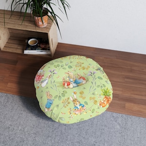 Peter Rabbit ,  Floor Pillow, Round nursery decor