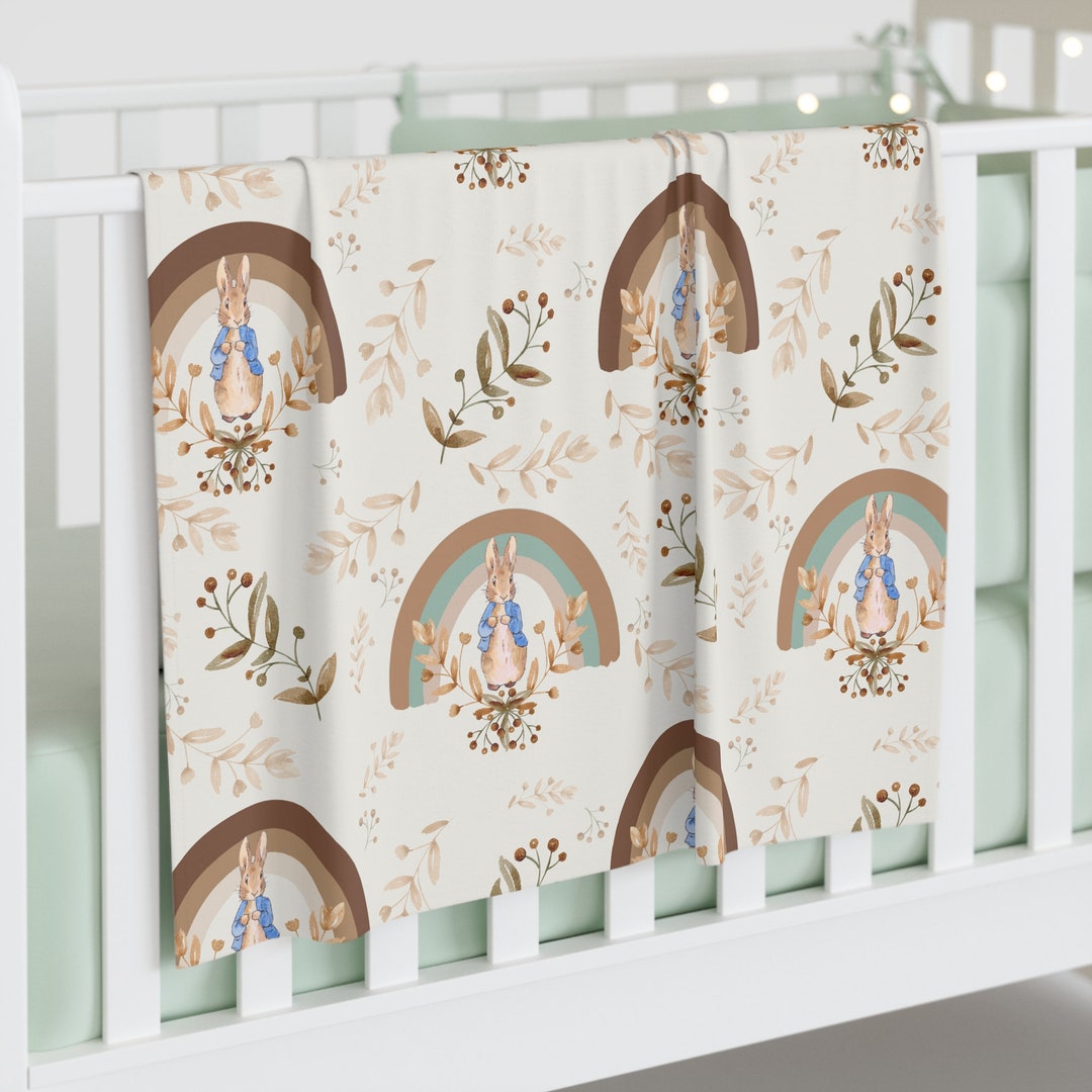Peter Rabbit Neutral Baby Swaddle Blanket, Gender Neutral, Aesthetic ...