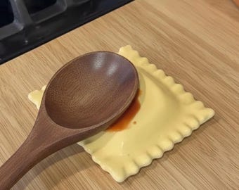 Reposacucharas de cerámica para raviolis hechos a mano – Decoración de cocina estilo cottagecore