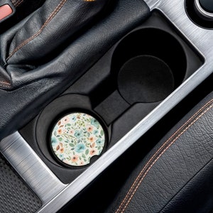 Pretty Soapstone Car Coaster, Cute Car Coasters, Car Accessories, Gifts for Her, Set of Two