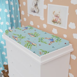 Peter Rabbit Meadow Baby Changing Pad Cover, nursery