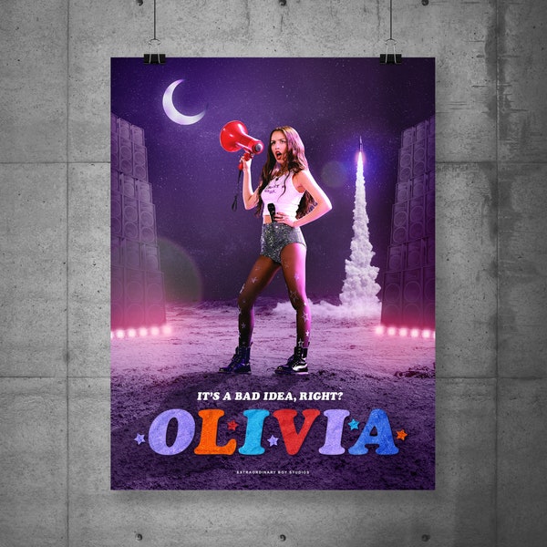 Olivia Rodrigo | GUTS TOUR | Music Poster | Wall Art | Art Print | Home Decor | 18x24in Poster